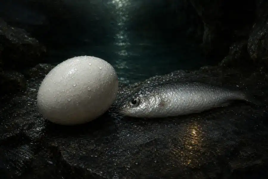 Un uovo e un pesce