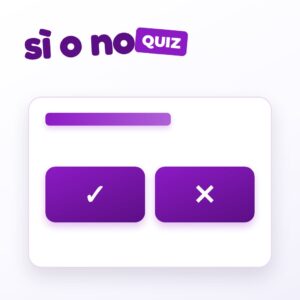Quiz Sì o No: un'affermazione da giudicare vera o falsa con i due pulsanti